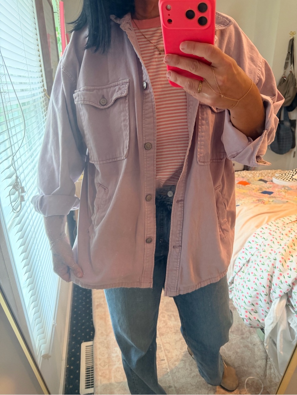 H&M Lavender Oversized Utility Shacket - Picture 2 of 5